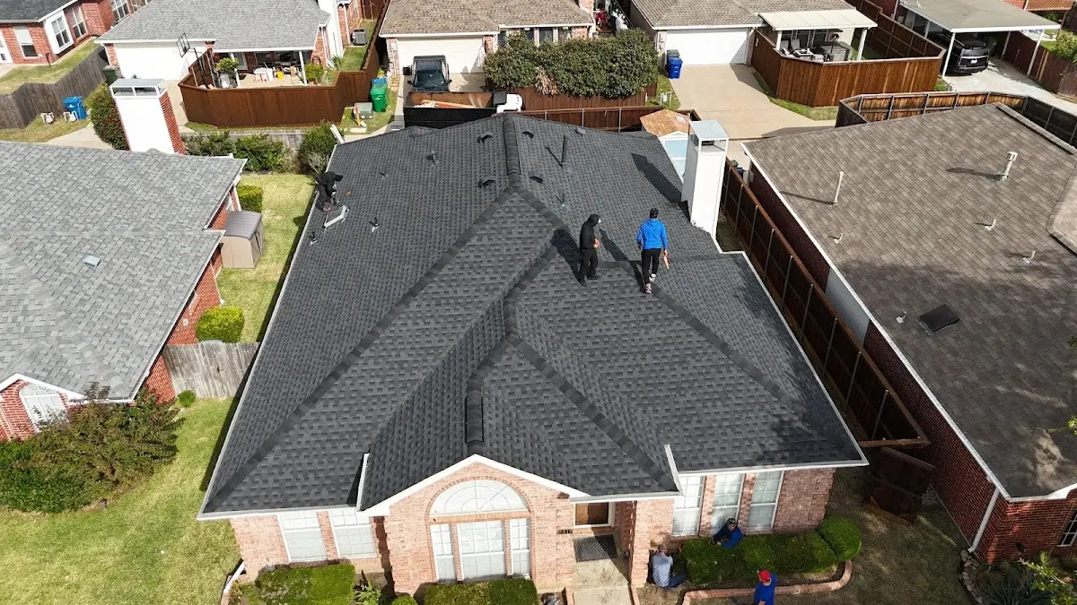 Commercial Roofing work in progress on a Waco property